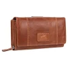 Mancini Leather Goods Women's Casablanca RFID Secure Medium Clutch Wallet Cognac - ONLINE ONLY -Helly Hansen shop 361920 8700300 CG PROD 2 COGNAC