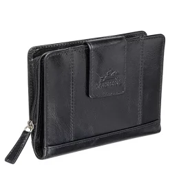 Mancini Leather Goods Women's Casablanca RFID Secure Medium Clutch Wallet Black - ONLINE ONLY -Helly Hansen shop 361930 8700371 BK PROD 2 BLACK