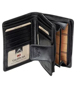 Mancini Leather Goods Women's Casablanca RFID Secure Medium Clutch Wallet Black - ONLINE ONLY -Helly Hansen shop 361930 8700371 BK PROD 4 BLACK