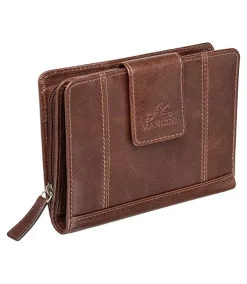 Mancini Leather Goods Women's Casablanca RFID Secure Medium Clutch Wallet Brown - ONLINE ONLY -Helly Hansen shop 361931 8700371 BN PROD 2 BROWN