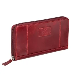 Mancini Leather Goods Women's Casablanca RFID Secure Clutch Wallet Red - ONLINE ONLY -Helly Hansen shop 361938 8700372 RD PROD 2 RED