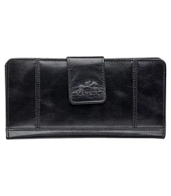 Mancini Leather Goods Women's Casablanca RFID Secure Clutch Wallet Black - ONLINE ONLY -Helly Hansen shop 361939 8700373 BK PROD 1 BLACK