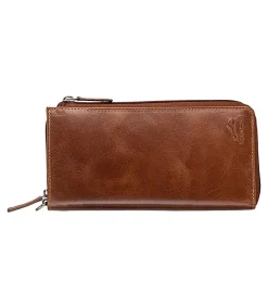 Mancini Leather Goods Women's Casablanca RFID Secure Trifold Wallet Cognac - ONLINE ONLY -Helly Hansen shop 361945 8700374 CG PROD 1 COGNAC