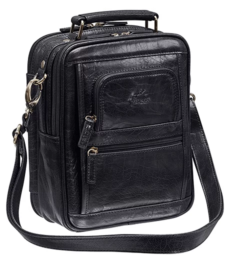 Mancini Leather Goods Women's Arizona Crossbody Travel Bag Black - ONLINE ONLY 6 Mancini Leather Goods Women's Arizona Crossbody Travel Bag Black - ONLINE ONLY - Image 4
