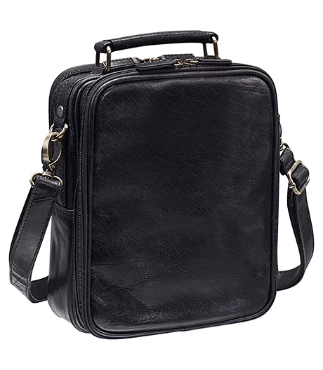 Mancini Leather Goods Women's Arizona Crossbody Travel Bag Black - ONLINE ONLY 5 Mancini Leather Goods Women's Arizona Crossbody Travel Bag Black - ONLINE ONLY - Image 3
