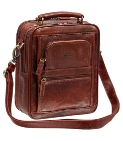 Mancini Leather Goods Women's Arizona Crossbody Travel Bag Cognac - ONLINE ONLY -Helly Hansen shop 362648 1410 12 CG PROD 2 COGNAC