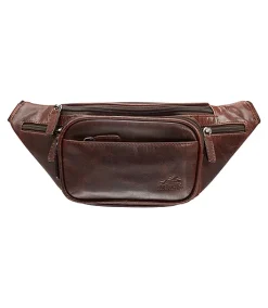 Mancini Leather Goods Women's Buffalo Classic Waist Bag Brown - ONLINE ONLY -Helly Hansen shop 362657 99 54210 BN PROD 1 BROWN