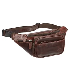 Mancini Leather Goods Women's Buffalo Classic Waist Bag Brown - ONLINE ONLY -Helly Hansen shop 362657 99 54210 BN PROD 2 BROWN