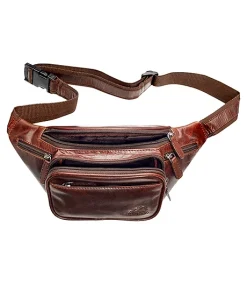 Mancini Leather Goods Women's Buffalo Classic Waist Bag Brown - ONLINE ONLY -Helly Hansen shop 362657 99 54210 BN PROD 4 BROWN