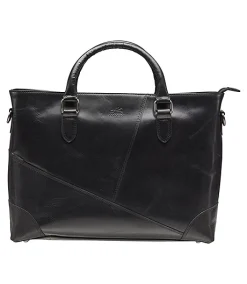 Mancini Leather Goods Unisex Buffalo Laptop Tote Bag Black - ONLINE ONLY -Helly Hansen shop 362673 99 5480 BK PROD 1 BLACK