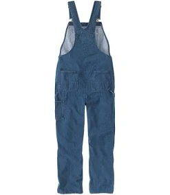 Carhartt Men's Loose Fit Washed Cotton Denim High Back Bib Overalls