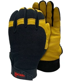 WATSON GLOVES Women's Iron Lady Water Resistant Goatskin Work Gloves - Gold