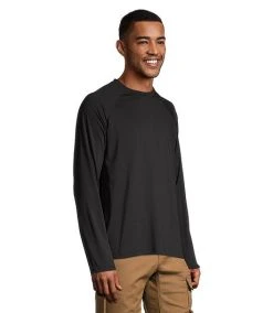 Timberland Pro Men's Long Sleeve Carlsbad Crewneck T Shirt