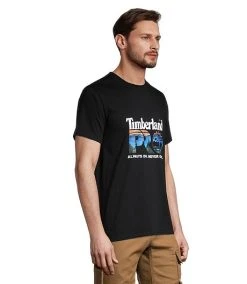 Timberland Pro Men's Texture Modern Fit Crewneck Cotton T Shirt