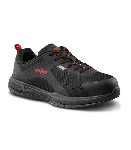 Aggressor Men's Steel Toe Steel Plate FreshTech Athletic Safety Shoes 5 Aggressor Men's Steel Toe Steel Plate FreshTech Athletic Safety Shoes - Image 3