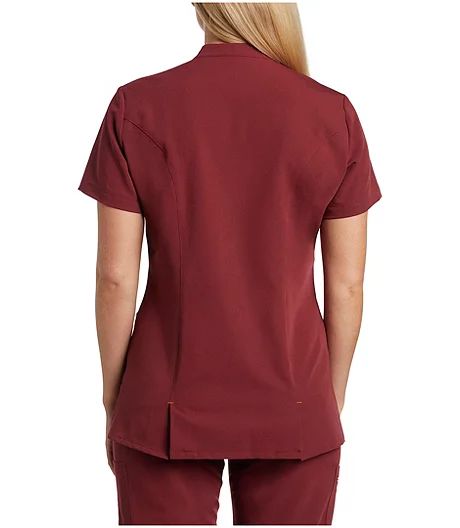 Helly Hansen Workwear Women's Front Slit Stretch Short Sleeve Scrub Top 3 Helly Hansen Workwear Women's Front Slit Stretch Short Sleeve Scrub Top