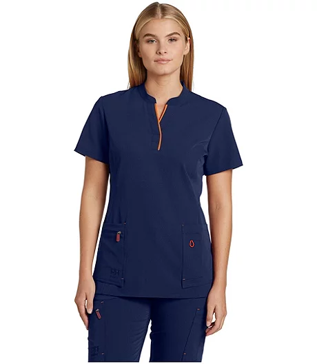 Helly Hansen Workwear Women's Front Slit Stretch Short Sleeve Scrub Top 5 Helly Hansen Workwear Women's Front Slit Stretch Short Sleeve Scrub Top - Image 3