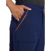 Helly Hansen Workwear Men's Stretch Straight Leg Cargo Scrub Pants -Helly Hansen shop 369641 3FLDHHA22202MVB PROD 3 MDVBLU