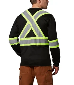 DAKOTA Men's Hi Vis Lined Long Sleeve T Shirt