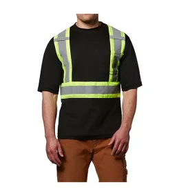 DAKOTA Men's Hi Vis Cotton Lined Crewneck T Shirt