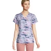 Carhartt Women's V Neck Short Sleeve Tuck In Print Scrub Top -Helly Hansen shop 384352 3FLBCAC13014MT PROD 1 MULTI