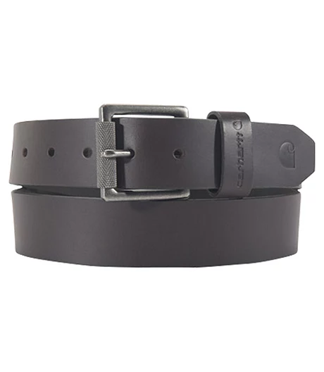 Carhartt Men's Leather Roller Buckle Belt - Brown 3 Carhartt Men's Leather Roller Buckle Belt - Brown