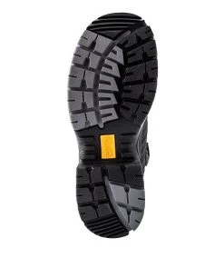 DAKOTA Women's 8 Inch Quad Basic Steel Toe Composite Plate Internal Metatarsal Leather Work Boots - Black