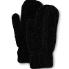 Denver Hayes Women's Chenille Cable Knit Mittens -Helly Hansen shop 388588 6DUADHF2 EG13M PROD 1 BLACK