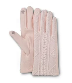 Denver Hayes Women's Braided Patterned Gloves -Helly Hansen shop 388594 6DUADHF2 PI8405 PROD 1 PINK