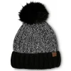 Windriver Women's Heritage Twist Cuffed Pom Toque -Helly Hansen shop 388894 6DUBWRF2 HG821H PROD 1 BLKCRM