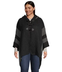 Denver Hayes Women's Hooded Ruana Shawl