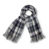Denver Hayes Women's Woven Plaid Scarf -Helly Hansen shop 389431 6DUEDHF2 HG1006 PROD 1 NAVPLD
