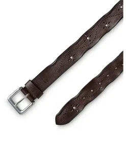 Silver Jeans Co. Women's Worn Edge Perforated Leather Belt 5 Silver Jeans Co. Women's Worn Edge Perforated Leather Belt -Helly Hansen shop 391125 S517 BRN 13 PROD 1 BROWN