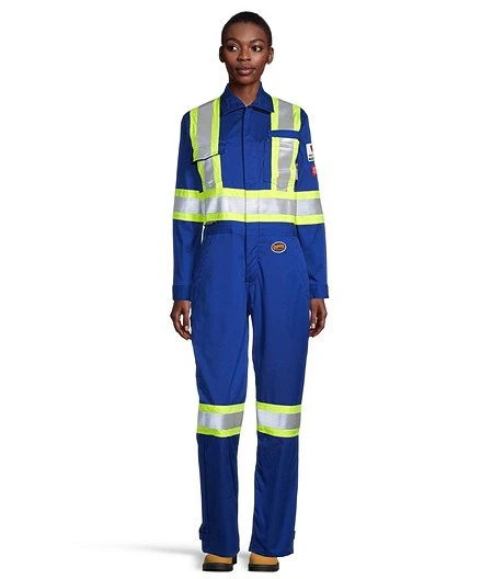 Pioneer Women's Flame Resistant 7 Oz High-Visibility Coveralls 3 Pioneer Women's Flame Resistant 7 Oz High-Visibility Coveralls