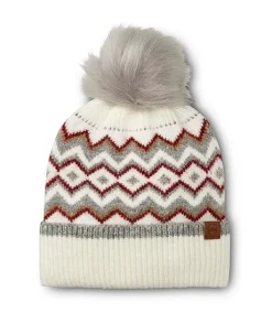Windriver Women's Heritage Herringbone Pom Toque