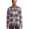 Aggressor Men's Front Snap-Closure Quilted Cotton Flannel Work Shirt -Helly Hansen shop 395472 1AAEAG QFS002X PROD 1 NYRDPL