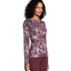 Windriver Women's T-Max Fleece Grid Printed Top