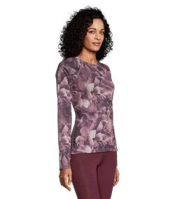 Windriver Women's T-Max Fleece Grid Printed Top