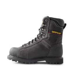 CATERPILLAR CAT Men's 8 Inch Control Composite Toe Composite Plate Waterproof Work Boots - Black