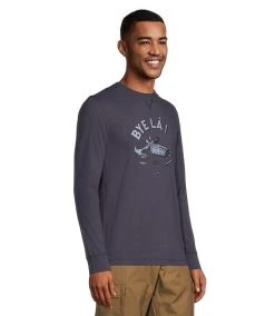 Dakota Workpro Series Men's Bye LA Graphic Long Sleeve Crewneck Ultrasoft Cotton Work T Shirt -Helly Hansen shop 399409 1AABDWS LST009 PROD 3 ODSGRE