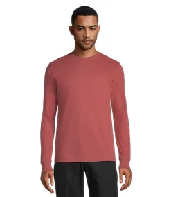 Dakota Workpro Series Men's Deux Semaines Long Sleeve Crewneck Cotton Work T Shirt -Helly Hansen shop 399411 1AABDWS LST010 PROD 1 BRICK