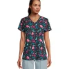 Scrubletics Women's V-Neck May Flowers Print Scrub Top -Helly Hansen shop 403715 3FLBSLS23JUNOMF PROD 1 MULTI
