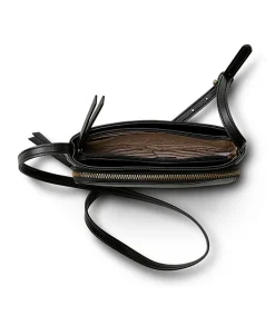 Denver Hayes Women's Crossbody Purse With Zippered Compartment And Removable Strap -Helly Hansen shop 404526 6DUGDHS3 72213B PROD 3 BLACK