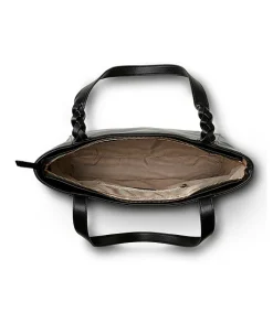 Denver Hayes Women's Tote With Zippered Compartment And Braided Strap -Helly Hansen shop 404531 6DUGDHS3 91096B PROD 3 BLACK