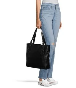 Denver Hayes Women's Tote With Zippered Compartment And Braided Strap -Helly Hansen shop 404531 6DUGDHS3 91096B PROD 4 BLACK