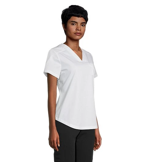 HEALTH PRO Women's 1 Pocket Tuck V-Neck Scrub Top 3 HEALTH PRO Women's 1 Pocket Tuck V-Neck Scrub Top