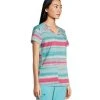 Scrubletics Women's V-Neck Print Wave Length Scrub Top -Helly Hansen shop 404672 3FLBSLS23JUNOWL PROD 3 MULTI