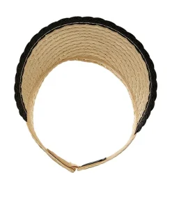 Denver Hayes Women's Straw Visor With Scallop Detail -Helly Hansen shop 405301 6DUMDHS23 HG27A PROD 4 NATRL