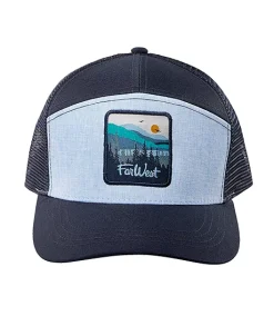 FarWest Men's Patch Mesh Back Ball Cap 8 FarWest Men's Patch Mesh Back Ball Cap -Helly Hansen shop 405387 6CTDFWSB23 525 PROD 3 BLUE
