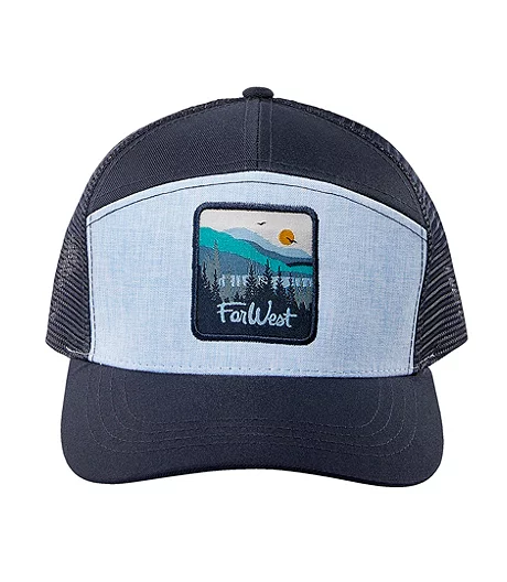FarWest Men's Patch Mesh Back Ball Cap 5 FarWest Men's Patch Mesh Back Ball Cap - Image 3